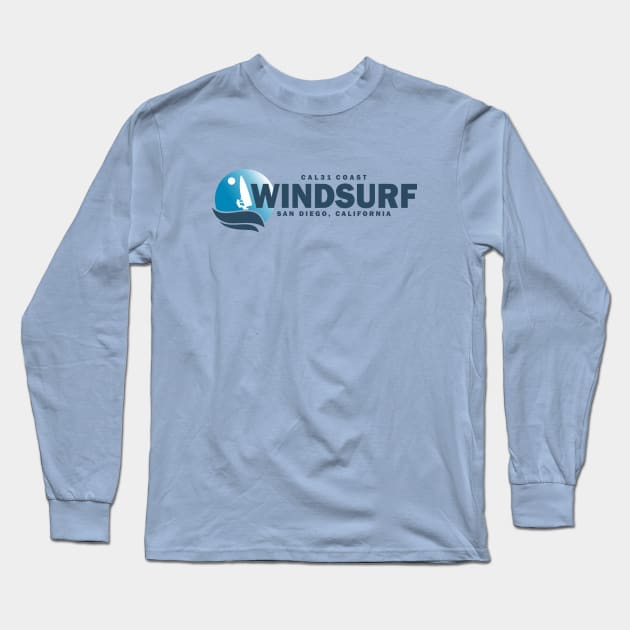 CAL31 Coast Windsurf Long Sleeve T-Shirt by badtuna